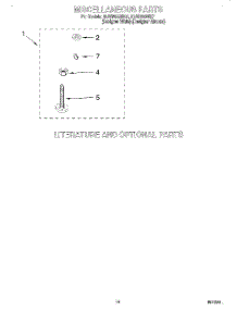 10 - Miscellaneous, Lit / Optional parts for Whirlpool Washer 2LSR5233BZ1 from AppliancePartsPros.com