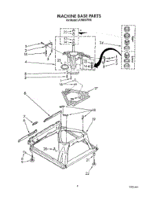 07 - Machine Base parts for Whirlpool Washer LA7800XTN0 from AppliancePartsPros.com