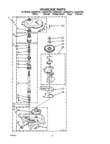 11 - Gearcase parts for Whirlpool Washer LA9500XTM1 from AppliancePartsPros.com