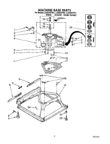08 - Machine Base parts for Whirlpool Washer LA5500XTG1 from AppliancePartsPros.com