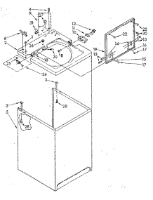 Top And Cabinet parts for Whirlpool Washer LA5300XSF2 from AppliancePartsPros.com