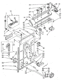 Controls And Rear Panel parts for Whirlpool Washer LA5300XSF2 from AppliancePartsPros.com