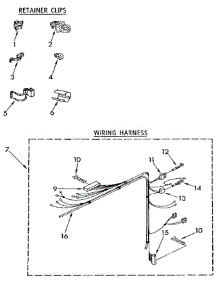 Wiring Harness parts for Whirlpool Washer LA5500XTM1 from AppliancePartsPros.com