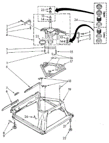 Machine Base parts for Whirlpool Washer LA5580XSF2 from AppliancePartsPros.com