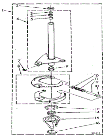 Brake And Drive Tube parts for Whirlpool Washer LA5500XTF1 from AppliancePartsPros.com