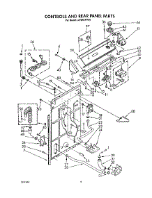 03 - Controls And Rear Panel parts for Whirlpool Washer LA7800XTG0 from AppliancePartsPros.com
