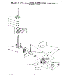 06 - Brake, Clutch, Gearcase, Motor And Pump parts for Whirlpool Washer LA7800XTG0 from AppliancePartsPros.com