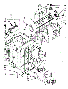 Control And Rear Panel parts for Whirlpool Washer LA5500XSN0 from AppliancePartsPros.com