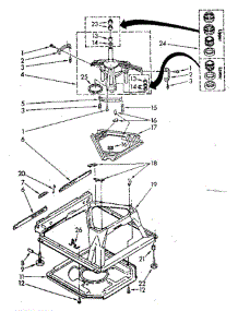 Machine Base parts for Whirlpool Washer LA5500XSN0 from AppliancePartsPros.com