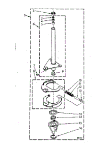 Brake And Drive Tube parts for Whirlpool Washer LA5500XSN0 from AppliancePartsPros.com