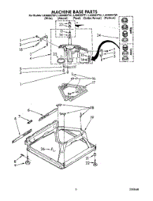 07 - Machine Base parts for Whirlpool Washer LA9800XTN1 from AppliancePartsPros.com