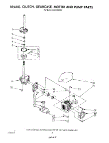 06 - Brake, Clutch, Gearcase, Motor And Pump parts for Whirlpool Washer LA5500XSM1 from AppliancePartsPros.com
