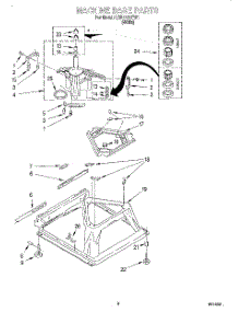 05 - Machine Base parts for Whirlpool Washer LBR1121EW1 from AppliancePartsPros.com