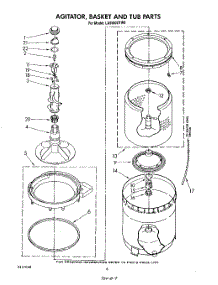 04 - Agitator, Basket And Tub parts for Whirlpool Washer LA5500XTF0 from AppliancePartsPros.com