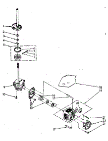 Brake, Clutch, Gearcase, Motor And Pump parts for Whirlpool Washer LA5300XSN0 from AppliancePartsPros.com