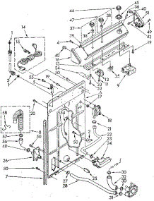 Controls And Rear Panel parts for Whirlpool Washer LA5300XTN0 from AppliancePartsPros.com