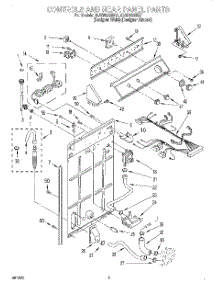 02 - Controls And Rear Panel parts for Whirlpool Washer 2LSR5233BQ1 from AppliancePartsPros.com