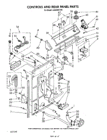 03 - Controls And Rear Panel parts for Whirlpool Washer LA5500XTN0 from AppliancePartsPros.com