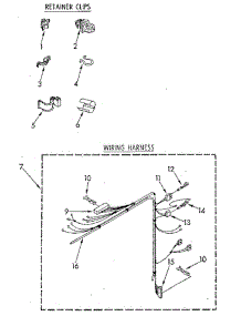 Wiring Harness parts for Whirlpool Washer LA5580XSG1 from AppliancePartsPros.com
