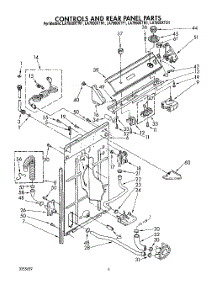 03 - Controls And Rear Panel parts for Whirlpool Washer LA7800XTN1 from AppliancePartsPros.com