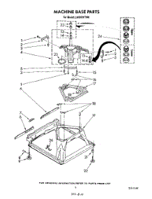 07 - Machine Base parts for Whirlpool Washer LA5500XTN0 from AppliancePartsPros.com