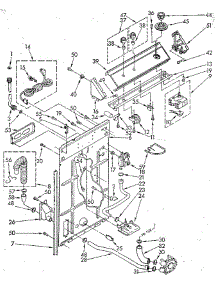 Controls And Rear Panel parts for Whirlpool Washer LA5580XSG2 from AppliancePartsPros.com