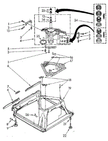 Machine Base parts for Whirlpool Washer LA7800XSF2 from AppliancePartsPros.com