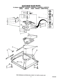08 - Machine Base parts for Whirlpool Washer LA5300XTG1 from AppliancePartsPros.com