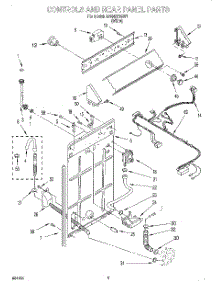 02 - Controls And Rear Panel parts for Whirlpool Washer LBR4221EW1 from AppliancePartsPros.com