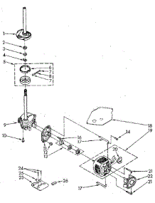 Brake, Clutch, Gearcase, Motor And Pump parts for Whirlpool Washer LA7800XSM2 from AppliancePartsPros.com