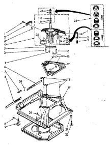 Machine Base parts for Whirlpool Washer LA5580XSN0 from AppliancePartsPros.com