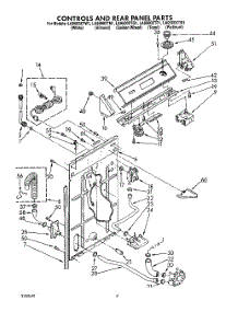 03 - Controls And Rear Panel parts for Whirlpool Washer LA9500XTN1 from AppliancePartsPros.com
