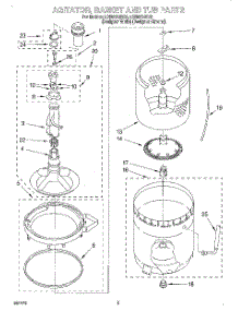 03 - Agitator, Basket And Tub parts for Whirlpool Washer LSR8233EQ0 from AppliancePartsPros.com