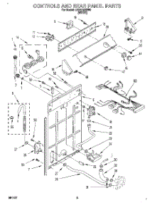 02 - Controls And Rear Panel parts for Whirlpool Washer LBR4132BW0 from AppliancePartsPros.com