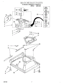 04 - Machine Base parts for Whirlpool Washer LSR8233EQ1 from AppliancePartsPros.com