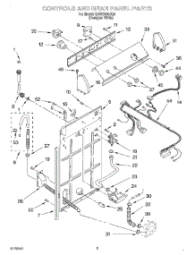 02 - Controls And Rear Panel parts for Whirlpool Washer SAWB600JQ0 from AppliancePartsPros.com