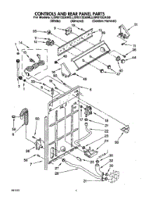02 - Controls And Rear Panel parts for Whirlpool Washer LSR5132AN0 from AppliancePartsPros.com