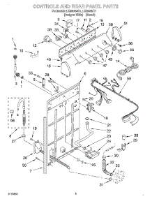 02 - Controls And Rear Panel parts for Whirlpool Washer LXR9445JQ1 from AppliancePartsPros.com