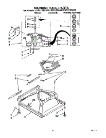 07 - Machine Base parts for Whirlpool Washer LSR5132AN0 from AppliancePartsPros.com