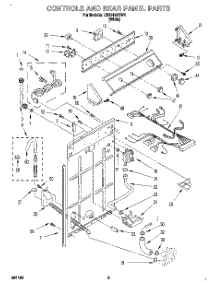 02 - Controls And Rear Panel parts for Whirlpool Washer LSR6132BW1 from AppliancePartsPros.com