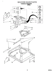 06 - Machine Base parts for Whirlpool Washer LSR6132BW1 from AppliancePartsPros.com