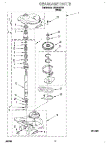 09 - Gearcase parts for Whirlpool Washer LSR6132BW1 from AppliancePartsPros.com