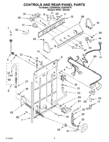 02 - Controls And Rear Panel parts for Whirlpool Washer LSQ9200KT0 from AppliancePartsPros.com