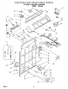 02 - Controls And Rear Panel parts for Whirlpool Washer LSR6132BW0 from AppliancePartsPros.com