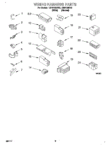 08 - Wiring Harness parts for Whirlpool Washer LSR6132BW0 from AppliancePartsPros.com