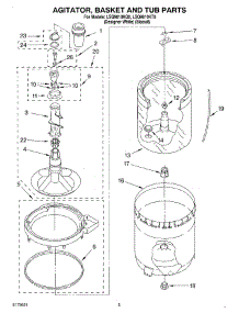 03 - Agitator, Basket And Tub parts for Whirlpool Washer LSQ9010KQ0 from AppliancePartsPros.com