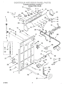 02 - Controls And Rear Panel parts for Whirlpool Washer GST9675JT1 from AppliancePartsPros.com
