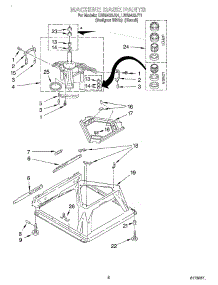 05 - Machine Base parts for Whirlpool Washer LBR5432JQ1 from AppliancePartsPros.com