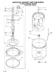 03 - Agitator, Basket And Tub parts for Whirlpool Washer LSQ9200KQ0 from AppliancePartsPros.com