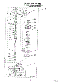 08 - Gearcase parts for Whirlpool Washer LSQ9200KQ0 from AppliancePartsPros.com